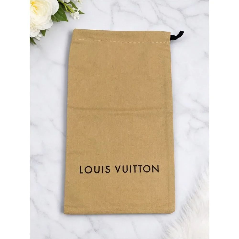 Louis Vuitton Tan Drawstring Dust Bag Pouch 9.2 x 15.5